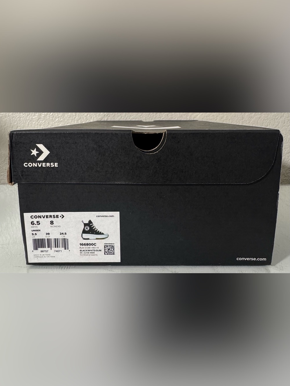 Converse Run Star Hike High Top Shoes in Black Size 8 - Picture 7 of 7